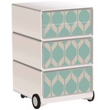 Artikelbild 1 für PAPERFLOW easyBox Vintage Rollcontainer weiß, bunt 60875 4 Auszüge 39,0 x 43,6 x 64,2 cm, Artikelnummer 215489