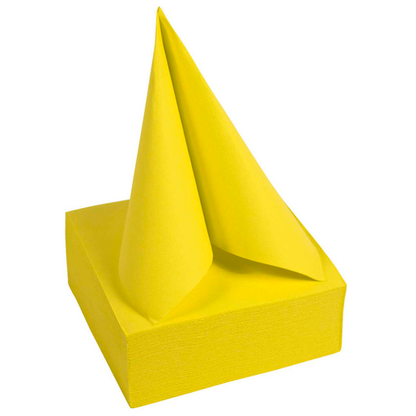Artikelbild 2 für PROnappe Servietten gelb 2-lagig 20,0 x 20,0 cm, 50 St., Artikelnummer 361349
