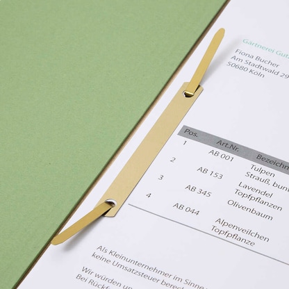 Artikelbild 3 für Wekre Deckleisten für Hefter messing, 100 St., Artikelnummer 735109