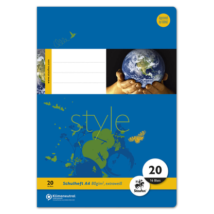 Artikelbild 2 für Staufen® Schulhefte Lineatur 20 blanko DIN A4 ohne Rand, 16 Blatt, 10 St., Artikelnummer 717595