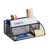 Artikelbild 1 für relaxdays Schreibtisch-Organizer schwarz Metall 5 Fächer 25,5 x 18,0 x 10,5 cm, Artikelnummer 516662