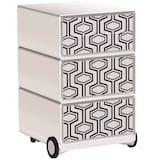 Artikelbild 1 für PAPERFLOW easyBox Vintage Rollcontainer weiß, bunt 60907 4 Auszüge 39,0 x 43,6 x 64,2 cm, Artikelnummer 214688