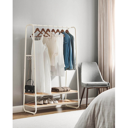 Artikelbild 4 für VASAGLE Kleiderständer braun Metall 6 Haken 100,0 x 160,0 cm, Artikelnummer 290199