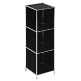 Artikelbild 1 für viasit Aktenregal System4 schwarz 40,4 x 40,4 x 118,2 cm, 1 St., Artikelnummer 214338