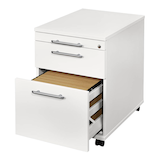 Artikelbild 1 für HAMMERBACHER Sira Rollcontainer weiß 3 Auszüge 42,8 x 58,0 x 59,0 cm, Artikelnummer 642431