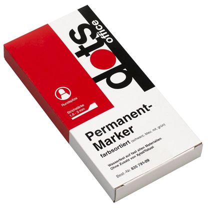 Artikelbild 3 für dots Permanentmarker farbsortiert 1,5 - 3,0 mm, 4 St., Artikelnummer 835791