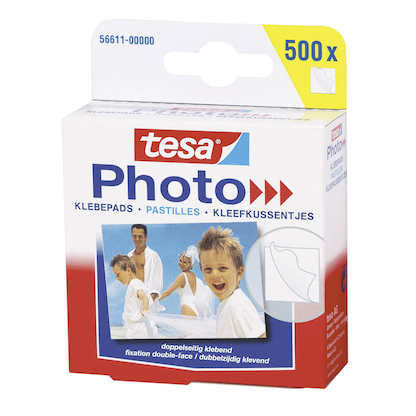 Artikelbild 2 für tesa Photo doppelseitige Klebepads, 1,2 x 1,3 cm, 500 St., Artikelnummer 483685