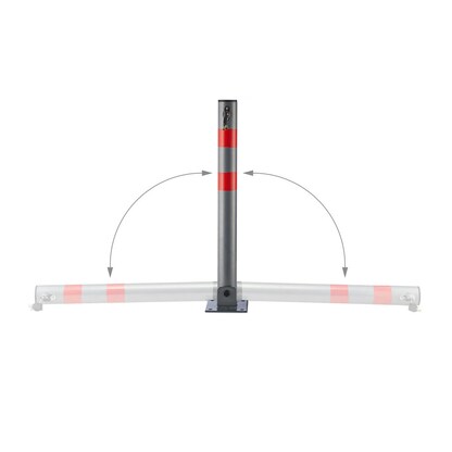 Artikelbild 3 für relaxdays Absperrpfosten grau/rot, 1 St., Artikelnummer 473944