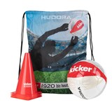 Artikelbild 1 für HUDORA® Fußball-Set KICKER EDITION weiß/rot, 1 Set, Artikelnummer 986707