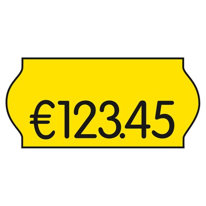 Artikelbild für CreenLine Preisetiketten leuchtgelb permanent 26,0 x 12,0 mm, 18 Rollen, Artikelnummer 176805