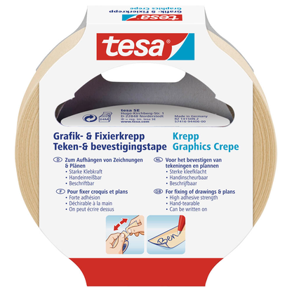 Artikelbild 3 für tesa Kreppband beige 19,0 mm x 25,0 m 1 St., Artikelnummer 559201