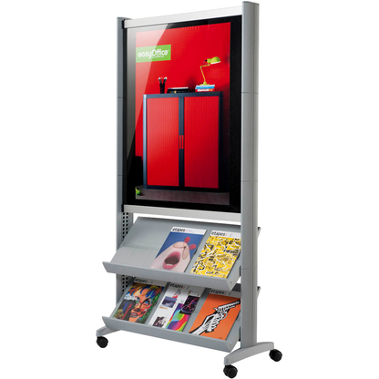 Artikelbild für PAPERFLOW Prospektregal SPP1.35 silber DIN A3, DIN A4 6 Fächer 85,5 x 38,5 x 167,5 cm, 1 St., Artikelnummer 528238