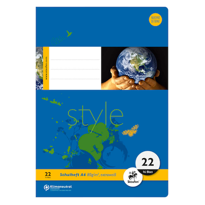 Artikelbild 2 für Staufen® Schulhefte Lineatur 22 kariert DIN A4 ohne Rand, 16 Blatt, 10 St., Artikelnummer 717611