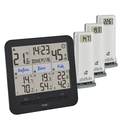 Artikelbild für TFA® 30.3075 KLIMA@HOME 2 Hygrometer schwarz, Artikelnummer 338008