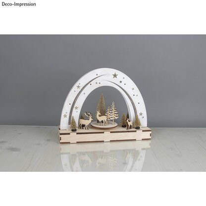 Artikelbild 2 für Rayher Holz-Streudeko natur Wald mit Bewohner, 4 St., Artikelnummer 285124