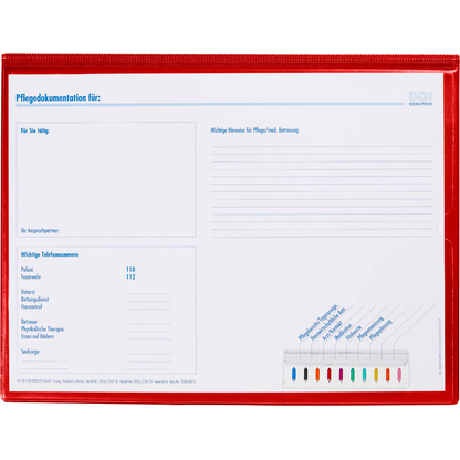 Artikelbild 6 für BOI Patienten-Dokumentationsmappe Professional-Line DIN A4 quer rot, 1 St., Artikelnummer 666972
