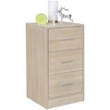 Artikelbild 1 für WOHNLING Nachttisch rechteckig Spanplatte sonoma-eiche 35,0 x 38,0 x 68,0 cm, 1 St., Artikelnummer 905994