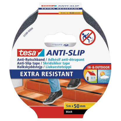 Artikelbild 2 für tesa Anti-Rutsch-Band Extra Resistant schwarz 50,0 mm x 5,0 m, Artikelnummer 728729