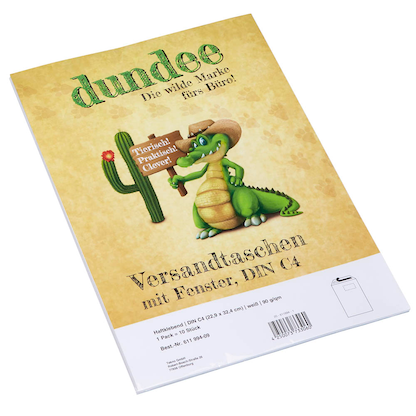 Artikelbild 4 für dundee Versandtaschen DIN C4 mit Fenster weiß 10 St., Artikelnummer 611994