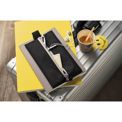 Artikelbild 5 für VELOFLEX Reißverschlussbeutel VELOBAG® Flex DIN A4 schwarz/silber Textil 8,0 mm, 1 St., Artikelnummer 113924