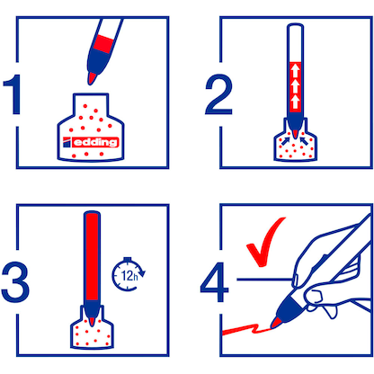 Artikelbild 7 für edding 32 Ecoline Flipchart-Marker farbsortiert 1,0 - 5,0 mm, 4 St., Artikelnummer 495017