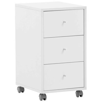 Artikelbild für MÖBELPARTNER 400 Rollcontainer weiß 3 Auszüge 32,6 x 39,1 x 59,7 cm, Artikelnummer 774044