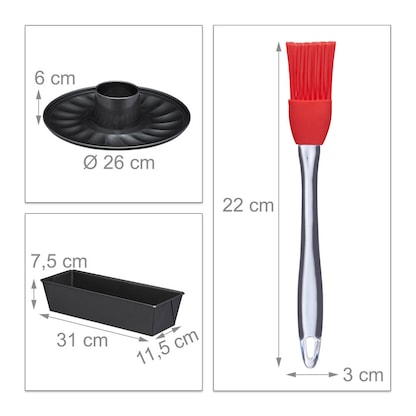 Artikelbild 11 für relaxdays Springformen-Set Ø, 1 Set, Artikelnummer 400683