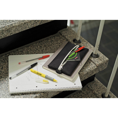 Artikelbild 7 für VELOFLEX Reißverschlussbeutel VELOBAG® Flex DIN A4 schwarz/silber Textil 8,0 mm, 1 St., Artikelnummer 113924