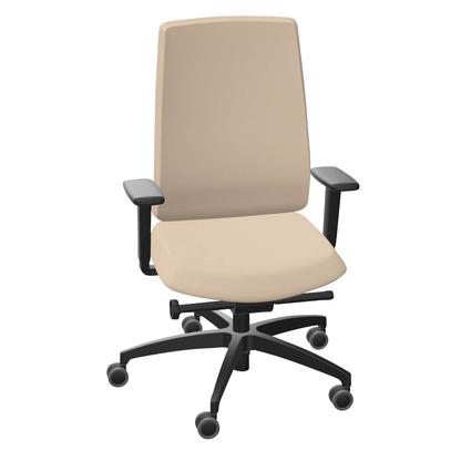 Artikelbild für Dauphin Bürostuhl Indeed operator Stoff beige, Gestell schwarz, Artikelnummer 125589