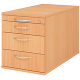 Artikelbild 1 für HAMMERBACHER TC30 Rollcontainer buche 4 Auszüge 42,8 x 80,0 x 51,2 cm, Artikelnummer 375609