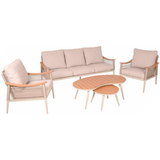 Artikelbild 1 für Garden Pleasure Loungegruppe TULUM, sandbeige Kunststoff, Metall, Artikelnummer 796148
