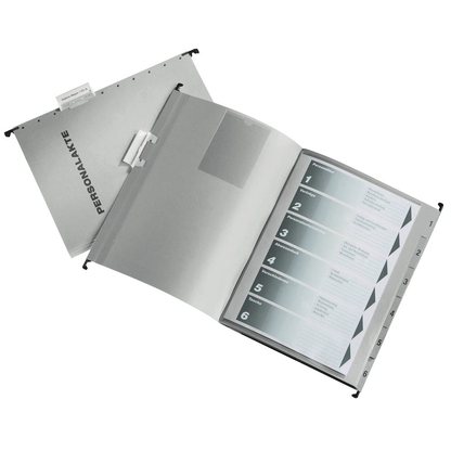 Artikelbild für LEITZ Personalmappe Personalakte grau, 1 St., Artikelnummer 348094