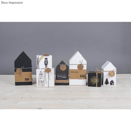 Artikelbild 4 für Rayher Faltschachteln Haus klein weiß 12 St., Artikelnummer 284283