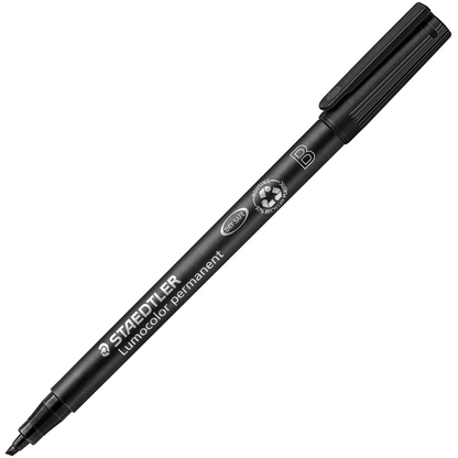 Artikelbild für STAEDTLER Lumocolor® Folienstift schwarz 1,0 - 2,5 mm permanent, 1 St., Artikelnummer 911279