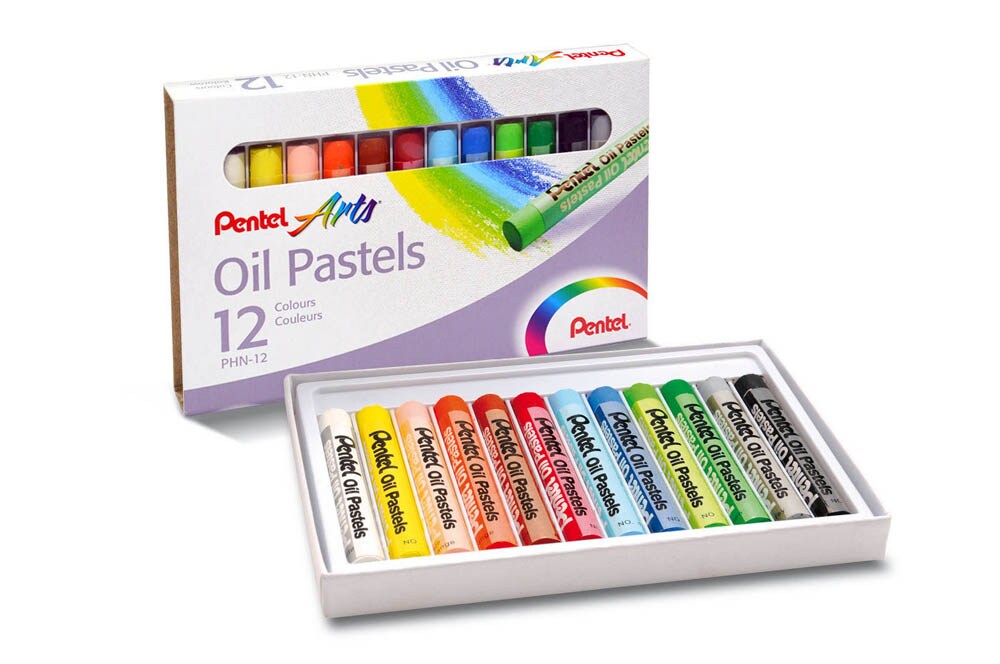 Ölpastellkreiden Set 12 Stück – Brillante Farben, Hohe Deckkraft, Weich & Vielseitig