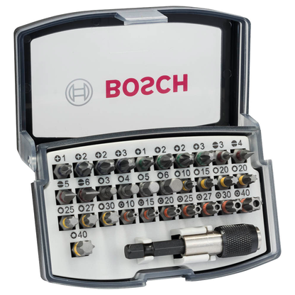Artikelbild für AKTION: BOSCH Bit-Set, 32-teilig mit Prämie nach Registrierung, Artikelnummer 488399