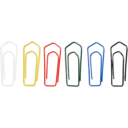 Artikelbild 4 für office discount Büroklammern farbsortiert lackiert, 500 St., Artikelnummer 620583