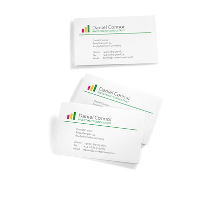 Artikelbild 4 für SIGEL Visitenkarten LP791 matt weiß 190 g/qm, 400 St., Artikelnummer 780569