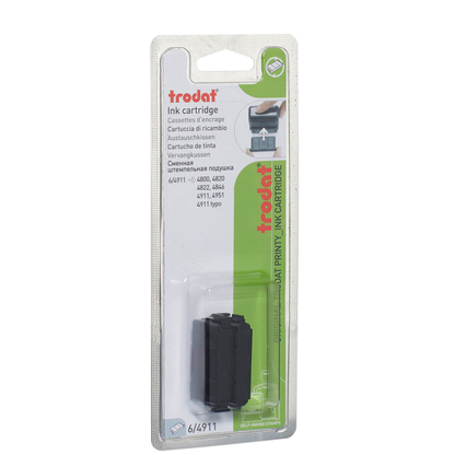 Artikelbild 2 für trodat Ersatzstempelkissen 6/4911 schwarz 3,7 x 1,4 cm, 2 St., Artikelnummer 742171