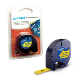 Artikelbild 1 für DYMO Schriftband LetraTag 91222 S0721620, 12 mm, schwarz auf gelb, 1 St., Artikelnummer 179085