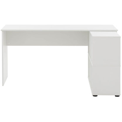 Artikelbild 5 für MÖBELPARTNER 400 Schreibtisch weiß rechteckig, Wangen-Gestell weiß 150,0 x 65,0 cm, Artikelnummer 773982