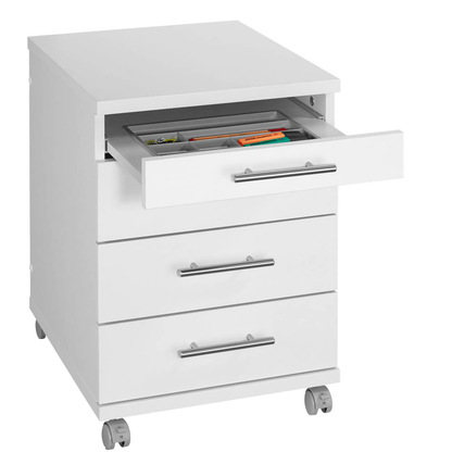 Artikelbild 4 für MÖBELPARTNER Rollcontainer weiß 4 Auszüge 42,0 x 50,0 x 56,9 cm, Artikelnummer 157628
