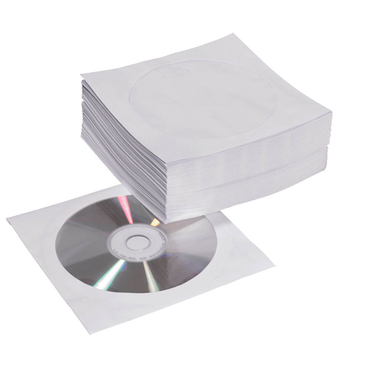 Artikelbild für MediaRange 1er CD-/DVD-Hüllen Papiertaschen weiß, 50 St., Artikelnummer 415570