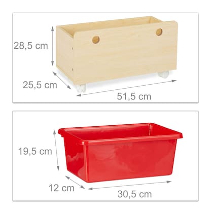 Artikelbild 2 für relaxdays Kinderregal Holzoptik 108,0 x 29,0 x 88,0 cm, 1 St., Artikelnummer 519914