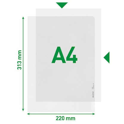 Artikelbild 13 für LEITZ Sichthüllen 4060 DIN A4 transparent genarbt 0,17 mm, 100 St., Artikelnummer 154161