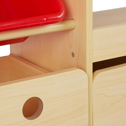 Artikelbild 3 für relaxdays Kinderregal Holzoptik 108,0 x 29,0 x 88,0 cm, 1 St., Artikelnummer 519914