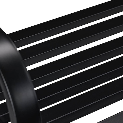 Artikelbild 6 für relaxdays Gartenbank 10030988_46 schwarz Metall 127,5 cm, Artikelnummer 770659