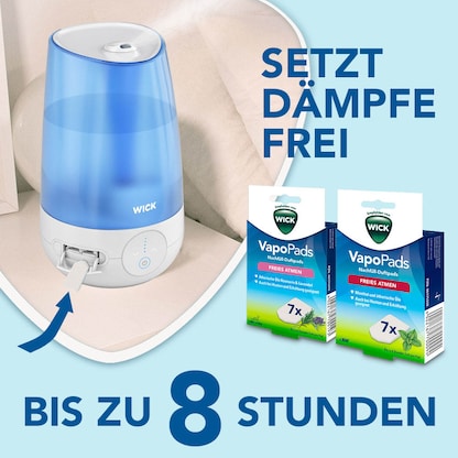 Artikelbild 2 für WICK WUL565E Kaltluft Ultraschall Luftbefeuchter weiß/blau 21 W, Artikelnummer 723641