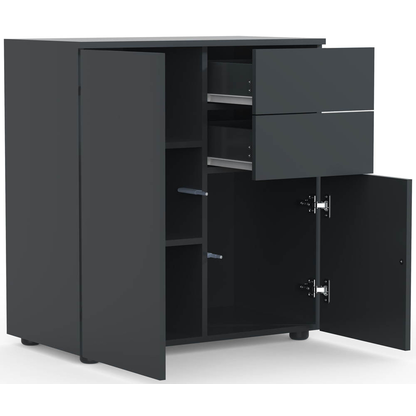 Artikelbild 3 für VCM my home Kommode Dalosa, 918338 anthrazit 70,0 x 39,0 x 76,5 cm, 1 St., Artikelnummer 911323