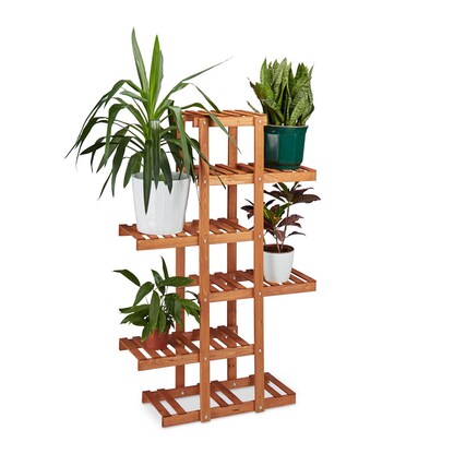Artikelbild für relaxdays Blumenregal Holz hellbraun rechteckig 81,0 x 125,0 cm, 1 St., Artikelnummer 451403